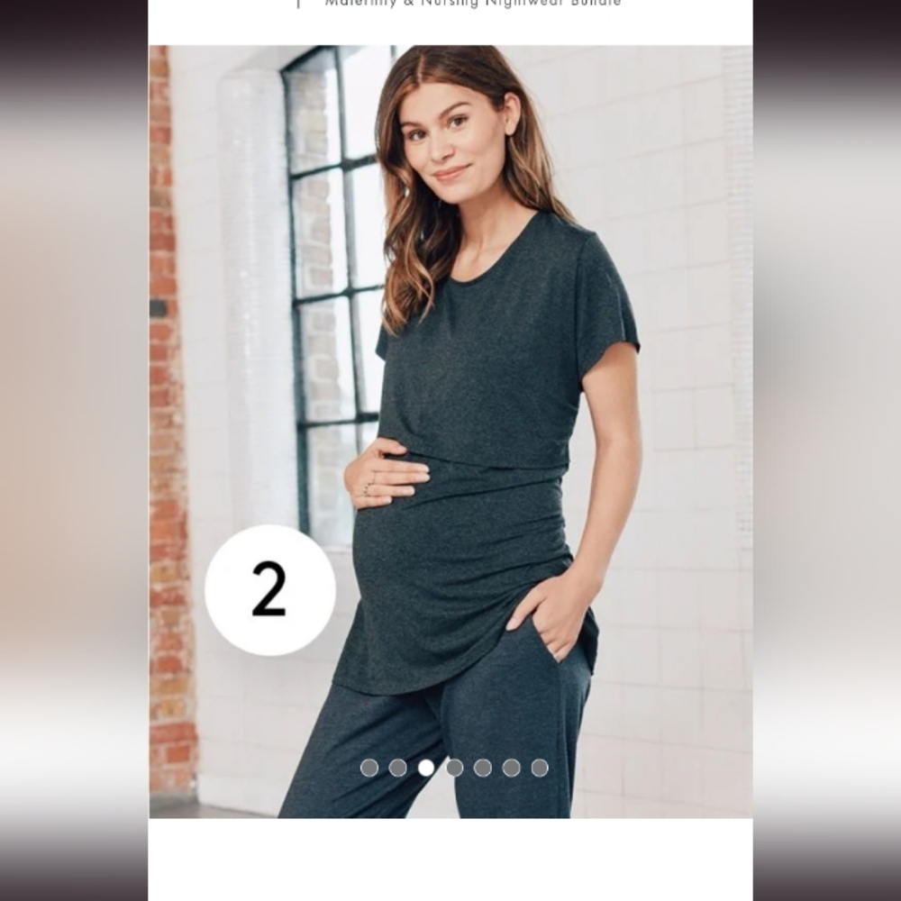 Seraphine jogger pj's loungewear L maternity nursing